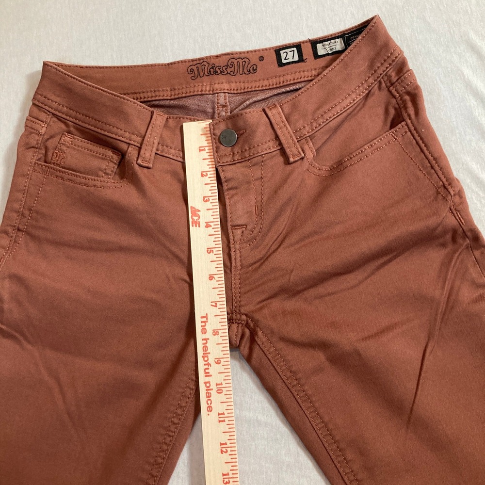 Miss Me Signature Skinny Jeans Dusty Rose Pink JE8882SR Size 27 Low Rise Pants - Picture 6 of 16